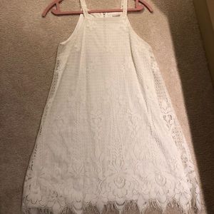 White lace dress